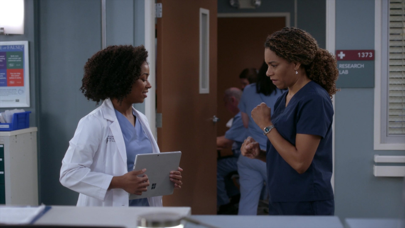 Microsoft Surface tablet displayed in Grey's Anatomy.