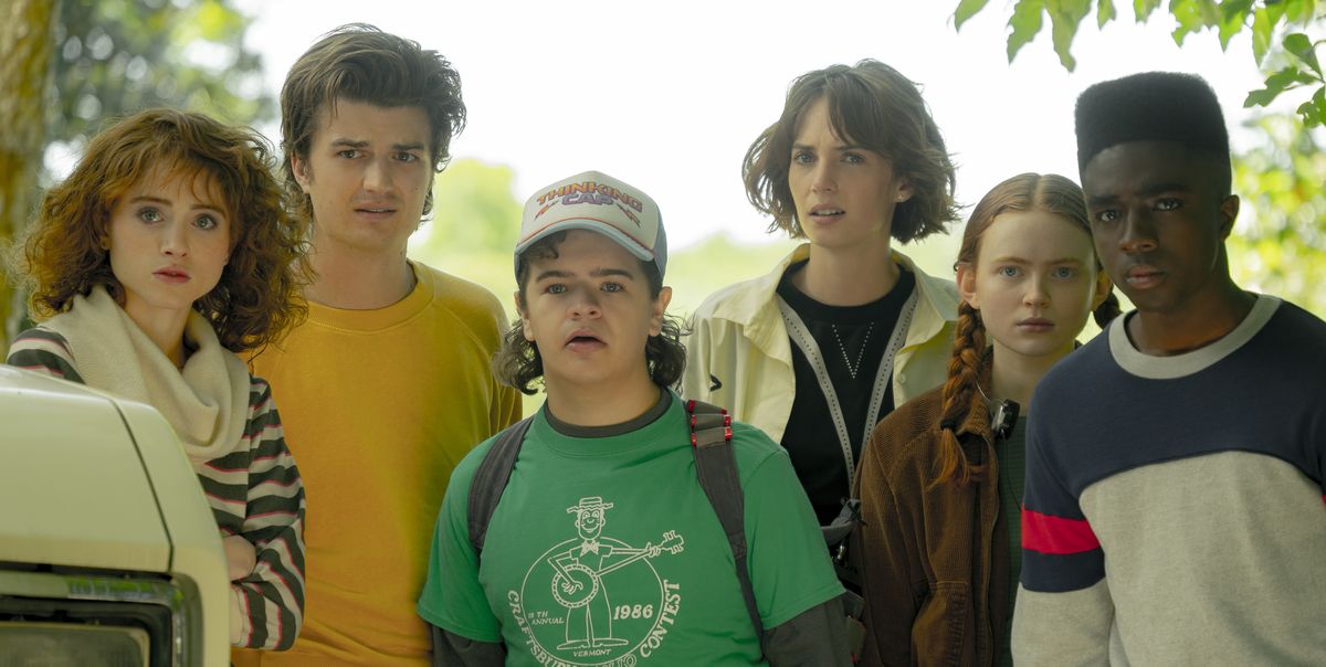 Part of the Stranger Things cast