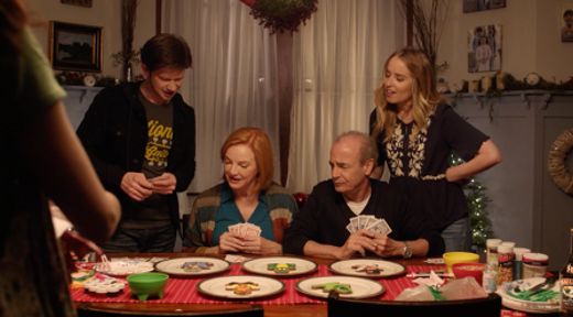 Family gathered around the table in A Christmas Wish