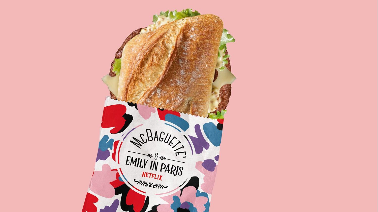 McDonald's limited edition McBaguette in Emily in Paris
