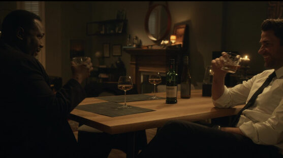 Characters enjoying Glenfiddich 12 Year Old Single Malt Scotch Whisky in Tom Clancy's Jack Ryan