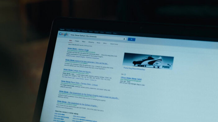 Web Banner of Puma during a Google search scene in The Flash