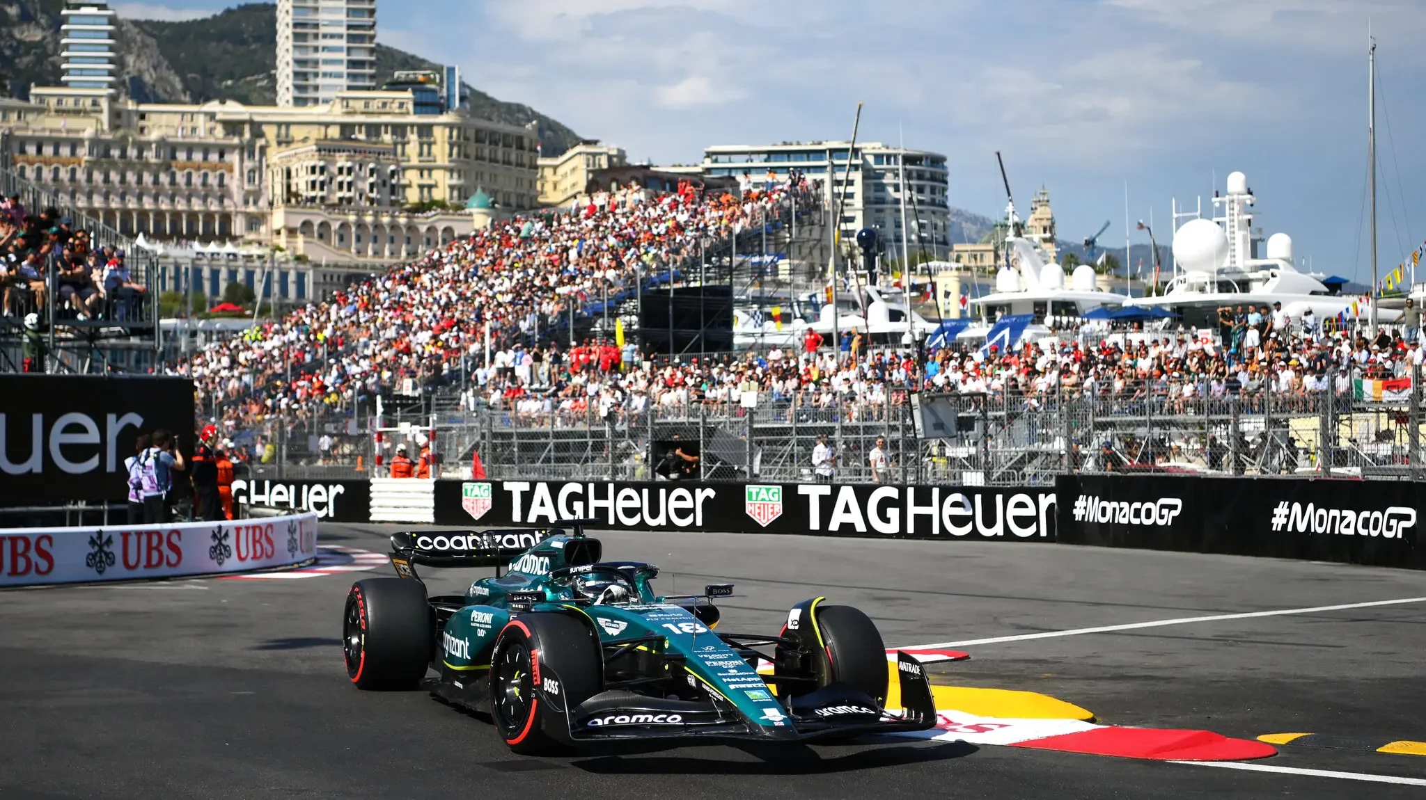 Lance Stroll during qualifying before the Grand Prix of Monaco.