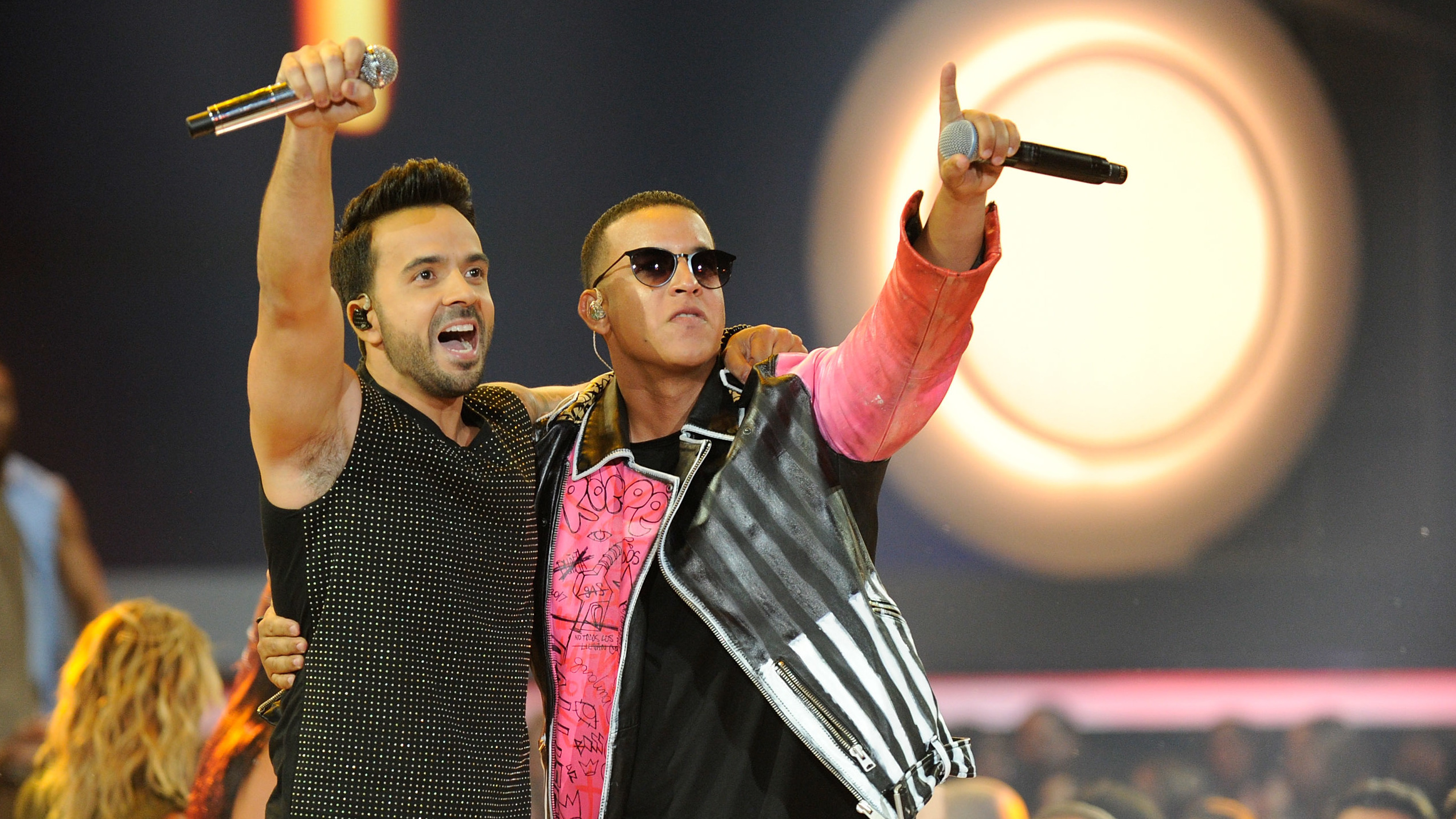 Luis Fonsi and Daddy Yankee performing "Despacito"